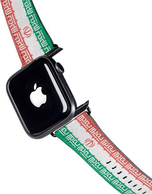 Iran Flag Distressed Apple Watch Band 38-40mm